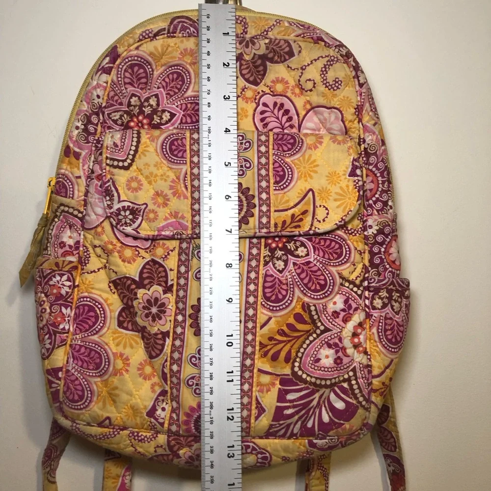 VERA BRADLEY BALI GOLD SMALL BACKPACK, PREOWNED CONDITION - Picture 2 of 16
